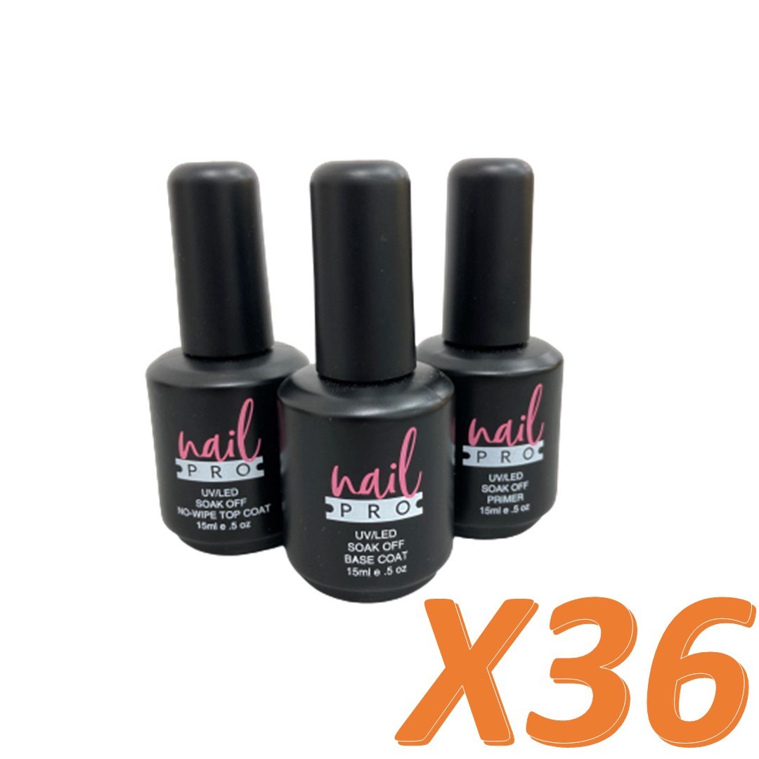 NailOutlet Pack Indispensable 108 Esmaltes Nail Pro Productos para Uñas