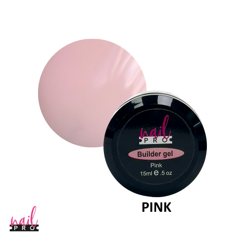 NAIL PRO Builder Gel 15ml - PINK