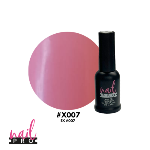 NAIL PRO Esmalte Permanente 8 ml X007 (ex007) Rosa Chicle