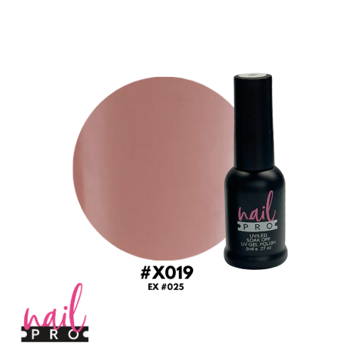 NAIL PRO Esmalte Permanente 8 ml X019 (ex025) Nude Cafe