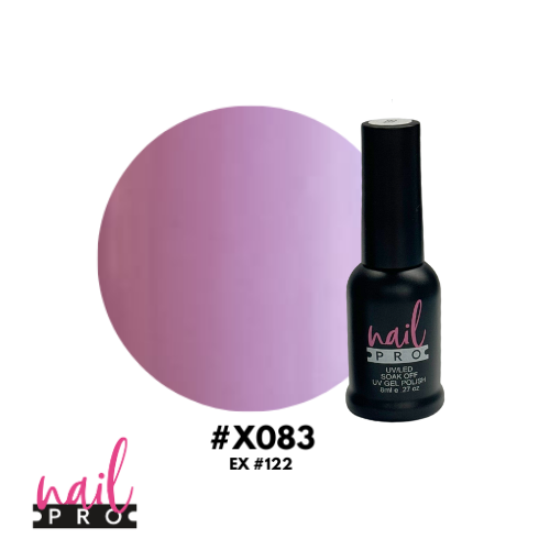 NAIL PRO Esmalte Permanente 8 ml X083 (ex122) Lila Rosa claro