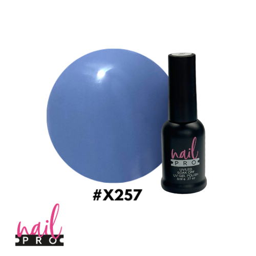 NAIL PRO Esmalte Permanente 8 ml x257 Azul bebé