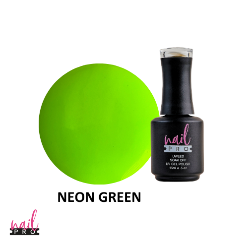 NAIL PRO Esmalte Permanente Neon Green